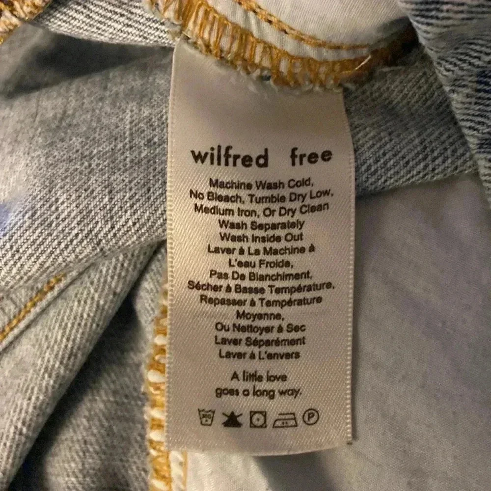 Aritzia Wilfred Free  | Button Down Jean Skirt - Picture 4 of 6